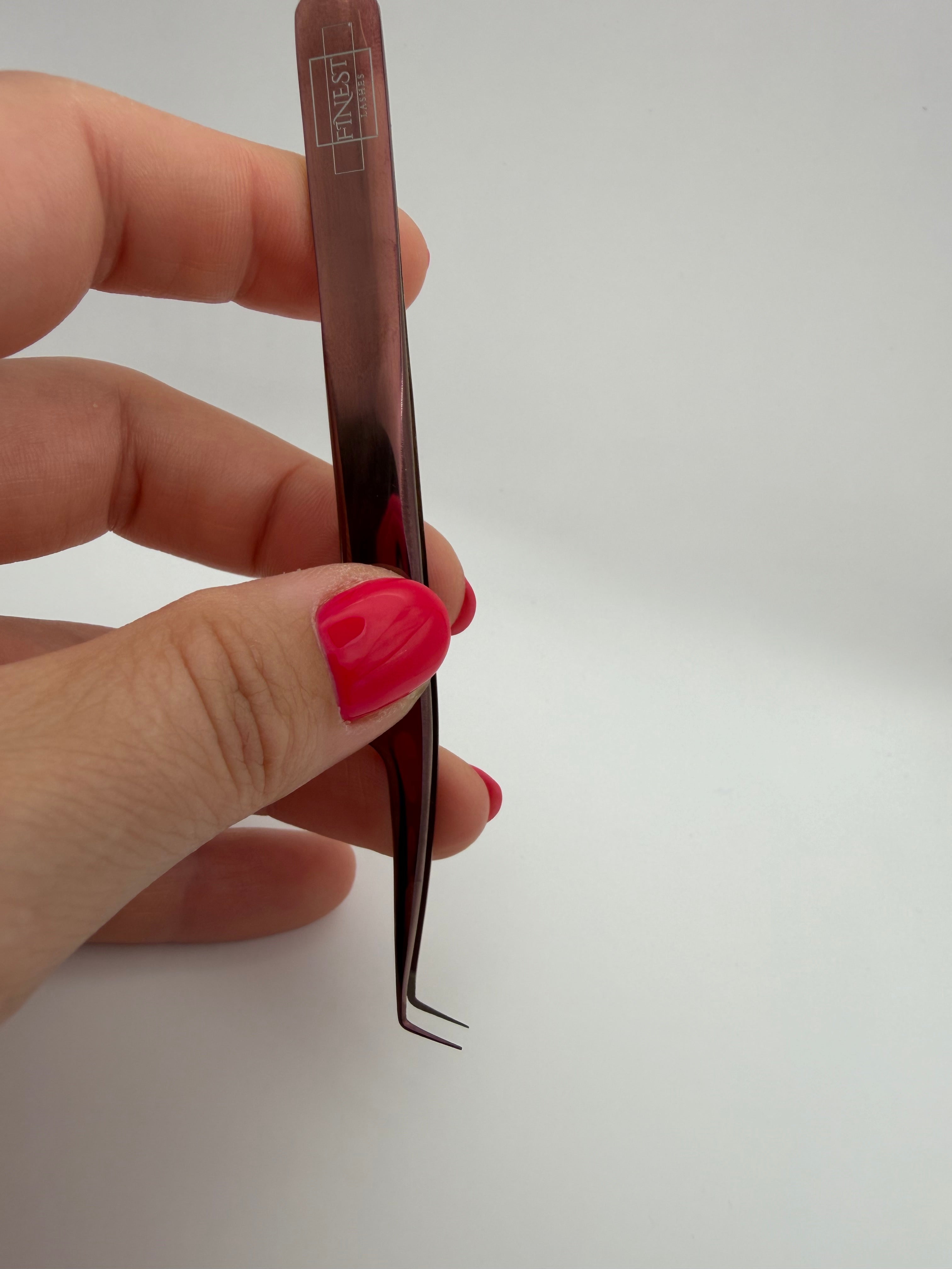 Volume Pincet 75° – Rose Gold (Micro grip)