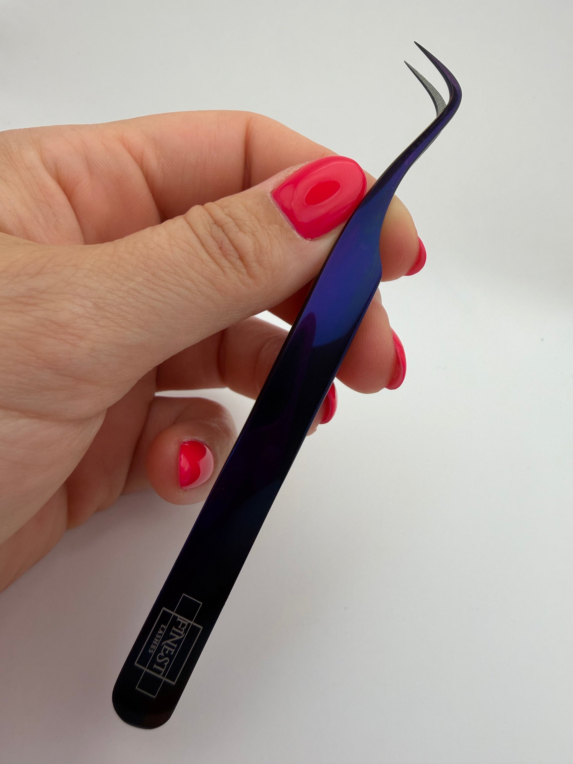 Curved Volume Pincet – Deep Blue Metallic (Micro grip)