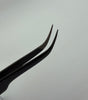 Curved Isolation Pincet – Sleek Black (Micro grip)
