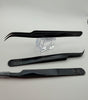 Curved Isolation Pincet – Sleek Black (Micro grip)
