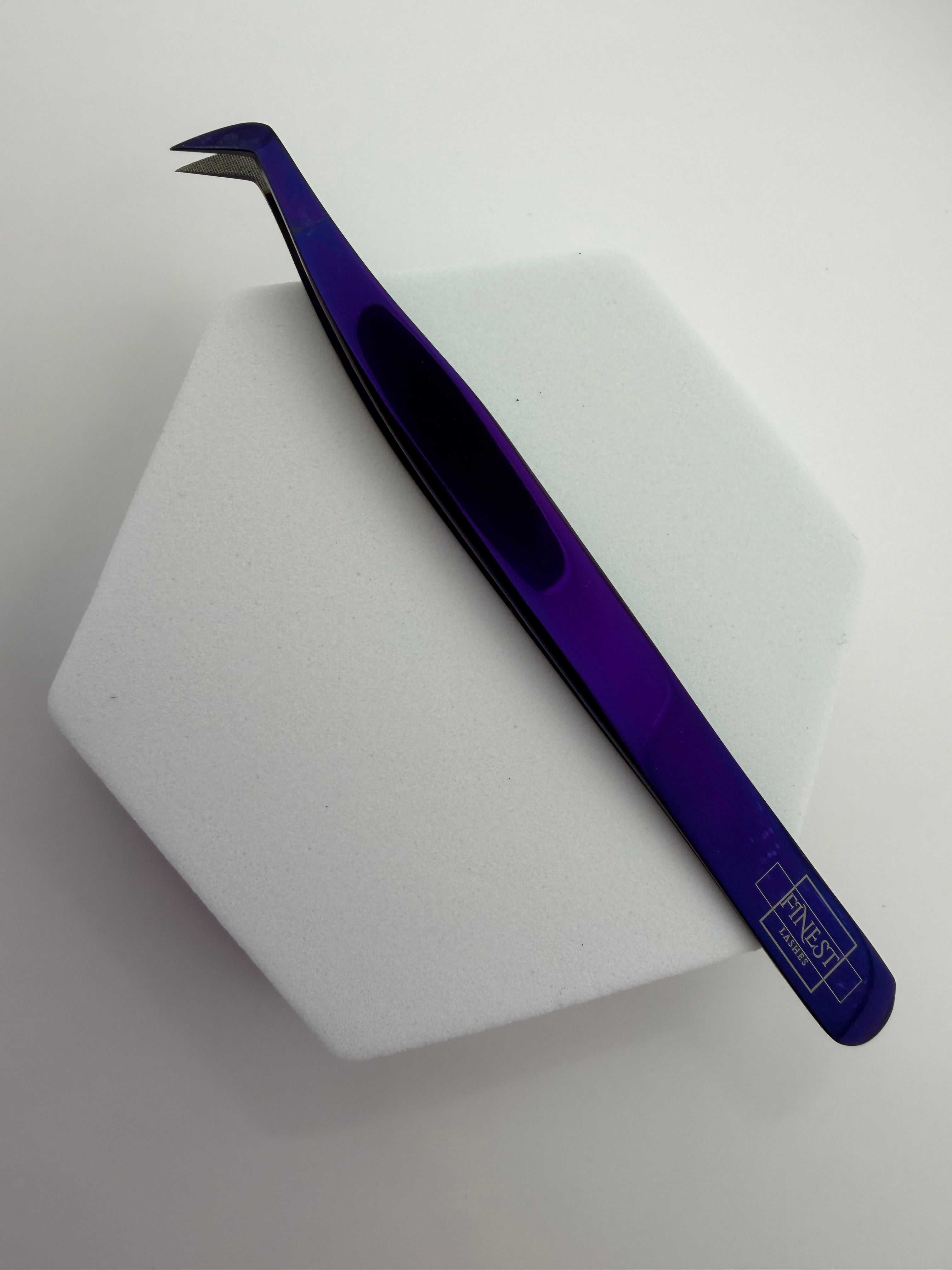 45° Slim Volume Pincet – Purple Metallic (Micro grip)